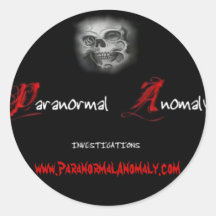 Etiqueta Paranormal da anomalia Adesivos Redondos