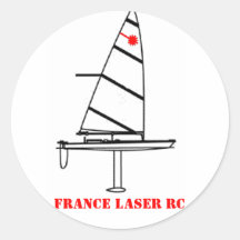 Etiqueta redonda FRANÇA LASER RC Adesivo Em Formato Redondo