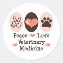 Etiquetas 20 PK da medicina veterinária do amor da Adesivo
