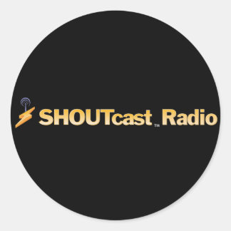 Etiquetas do título de SHOUTcast Adesivo Em Formato Redondo
