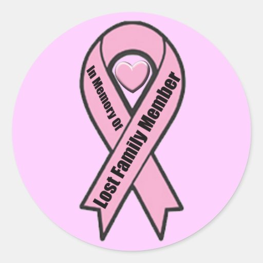 Etiquetas membro da família do cancro da mama adesivo Zazzle Oficina De Artesanato Na Escola ~ Etiquetas membro da família do cancro da mama adesivo Zazzle
