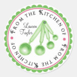 Etiquetas personalizadas da cozinha da colher de m adesivos