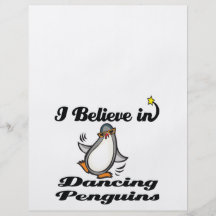 eu acredito em pinguins da dança panfletos personalizado
