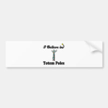 eu acredito em pólos de totem adesivos