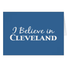 Eu acredito em presentes de Cleveland Cartão