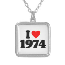EU AMO 1974 COLAR PERSONALIZADO