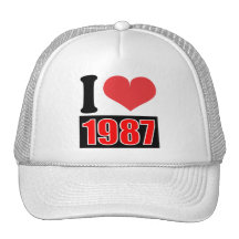 Eu amo 1987    - chapéu bonés