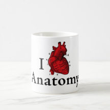Eu amo a anatomia caneca