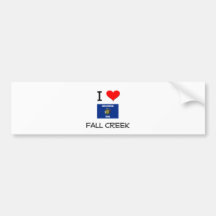 Eu amo a angra Wisconsin da queda Adesivo