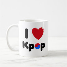 Eu amo a caneca de Kpop