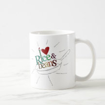 Eu amo a CANECA do arroz e dos feijões