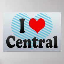 Eu amo a central, os Estados Unidos Impressão