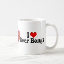 Eu amo a cerveja Bongs Canecas