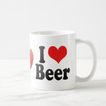 Eu amo a cerveja caneca