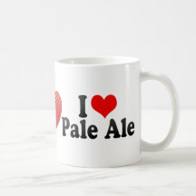 Eu amo a cerveja inglesa pálida caneca