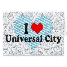 Eu amo a cidade universal, os Estados Unidos Cartoes