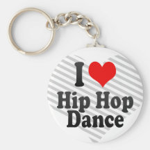 Eu amo a dança de Hip Hop Chaveiro
