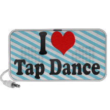 Eu amo a dança de torneira caixinhas de som para notebook
