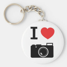 Eu amo a fotografia chaveiro