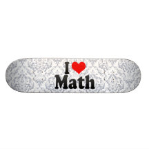 Eu amo a matemática skate