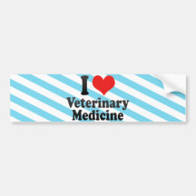 Eu amo a medicina veterinária adesivos