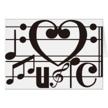 EU AMO A MÚSICA CARTÃO