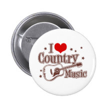 Eu amo a música country boton