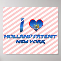 Eu amo a patente de Holland, New York Impressão