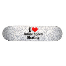 Eu amo a patinagem Inline da velocidade Skate