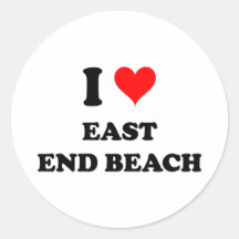 Eu amo a praia do extremo Oriental Adesivos
