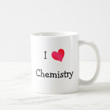 Eu amo a química caneca