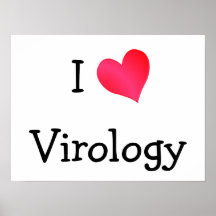 Eu amo a virologia posters