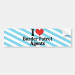Eu amo agentes da patrulha fronteiriça adesivo