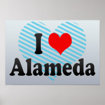 Eu amo Alameda, os Estados Unidos Posters