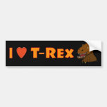 Eu amo amantes do dinossauro de Rex do tiranossaur Adesivos
