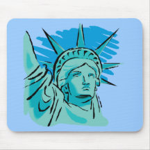 Eu amo América - estátua da liberdade New York EUA Mousepad