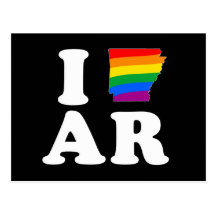 EU AMO ARKANSAS ALEGRE -- BRANCO - .png Cartão Postal