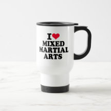 Eu amo artes marciais misturadas canecas