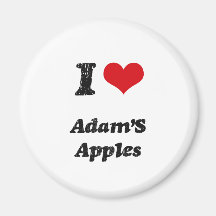 Eu amo as maçãs de Adam Ima De Geladeira