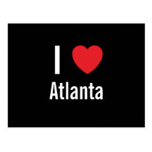 Eu amo Atlanta Cartões Postais
