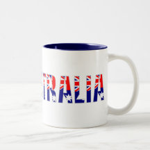 Eu amo Austrália (escura) Caneca