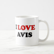 Eu amo Avis Caneca