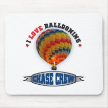 Eu amo Ballooning o grupo da perseguição mousepads
