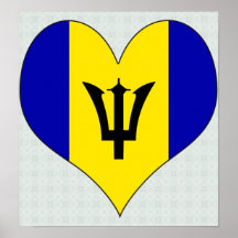 Eu amo Barbados Posters