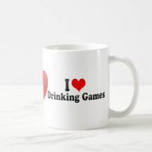 Eu amo beber jogos caneca