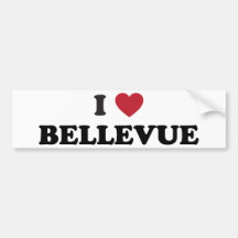 Eu amo Bellevue Washington Adesivo