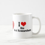Eu amo bio pesquisadores do MED Canecas