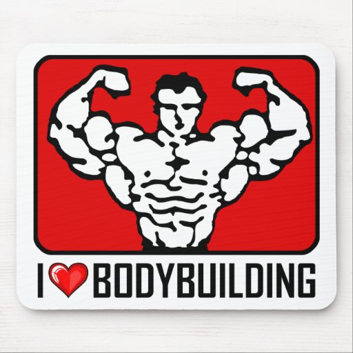 Eu amo Bodybuilding Mousepad