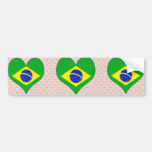Eu amo Brasil Adesivos