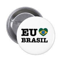 Eu Amo Brasil Botons